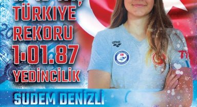 Eskişehirli yüzücü Avrupa'da 7'inci olarak bir rekor daha kırdı