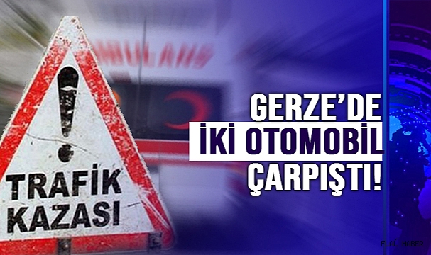 Gerze’de iki otomobil çarpıştı!