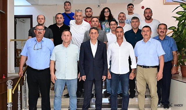 GÜREŞ TAKIMINDAN KARÖMEROĞLU'NA ZİYARET