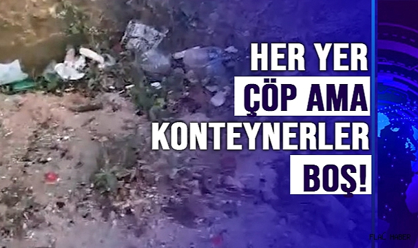 HER YER ÇÖP AMA KONTEYNERLER BOŞ!