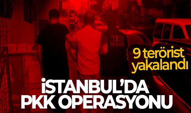 İstanbul'da PKK operasyonu: 9 terörist yakalandı