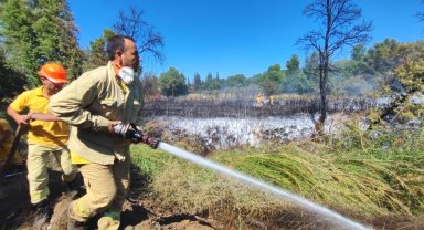Marmaris'te çıkan yangın söndürüldü