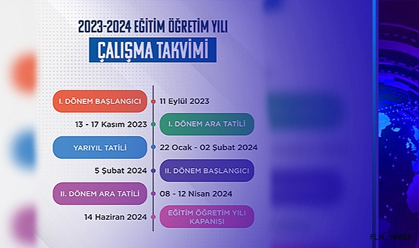 MEB Yeni Eğitim-Öğretim Yılı Çalışma Takvimini Yayımladı