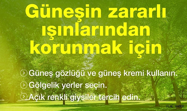 SAĞLIK MÜDÜRLÜĞÜ UYARDI