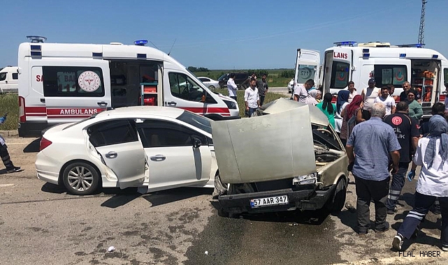 SAMSUN-SİNOP KARAYOLU ÜZERİNDE KORKUNÇ KAZA!