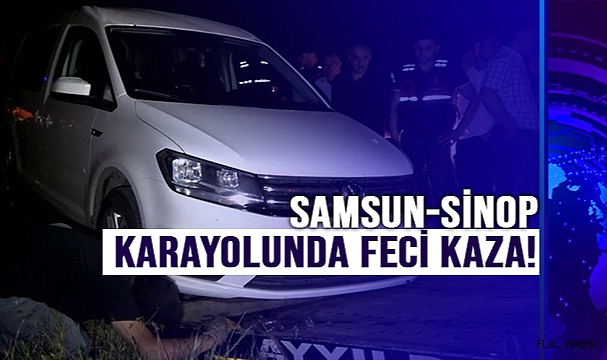 Samsun-Sinop Karayolunda Feci Kaza !