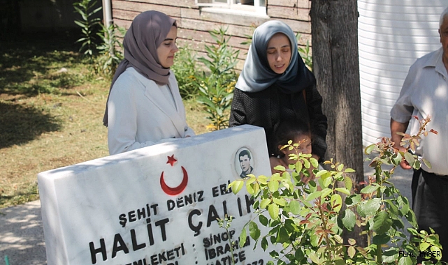 ŞEHİTLERE KUR'AN OKUTULDU