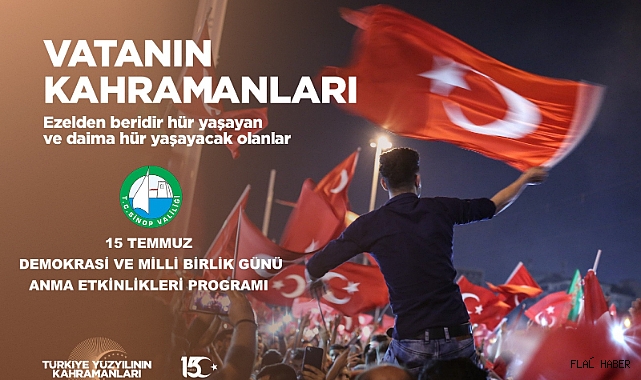 Sinop'ta 15 Temmuz Programları