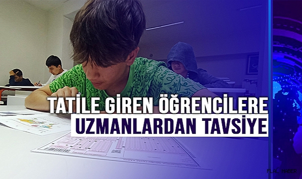 Tatile Giren Öğrencilere Uzmanlardan 'Günü Üçe Bölün' Tavsiyesi