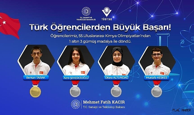 Türk öğrenciler iki büyük olimpiyattan madalyalarla döndü