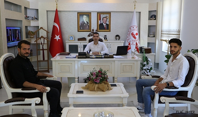 YENİDEN REFAH PARTİSİ BAŞKANI ÜMİT GÜL’DEN KAYMAKAM MUSTAFA DÜZGÜN’E ZİYARET