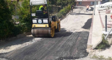 Atakum'da yol bakım çalışması