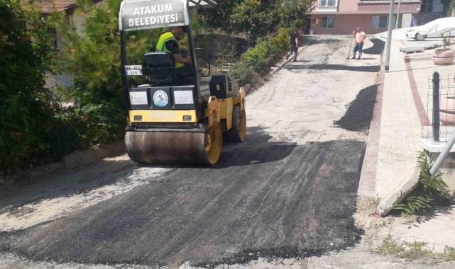 Atakum'da yol bakım çalışması