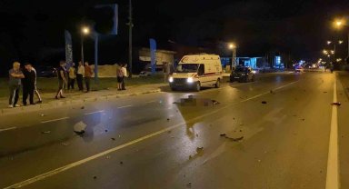 Bafra'da motosiklet ile otomobil çarpıştı: 1 ölü