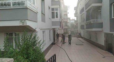 Bodrum katında çıkan yangın paniğe sebep oldu