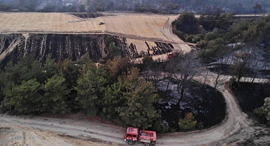 Çanakkale’de yangının boyutu gün ağarınca ortaya çıktı