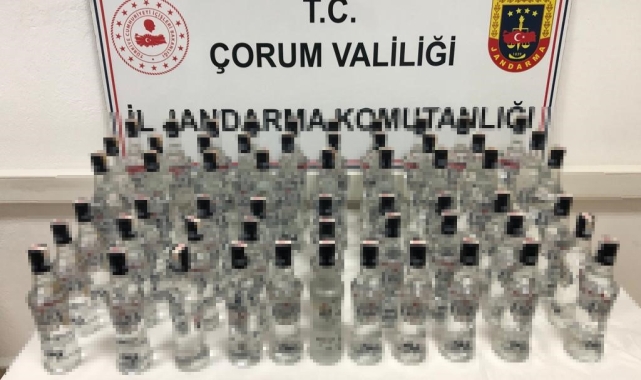Çorum'da kaçak alkol operasyonu