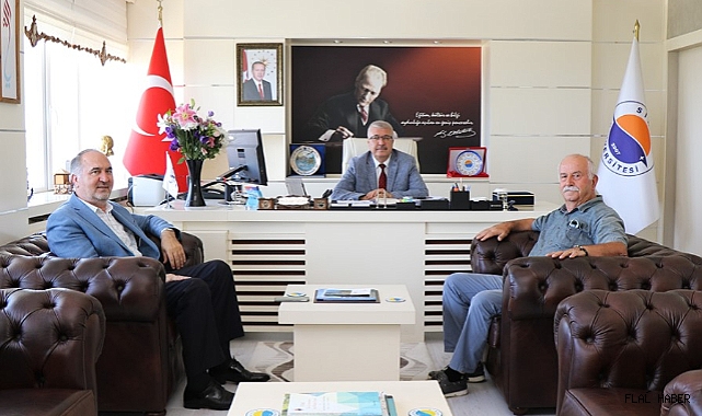 Eski Rektör Nihat Dalgın'dan Rektöre Hayırlı Olsun Ziyareti