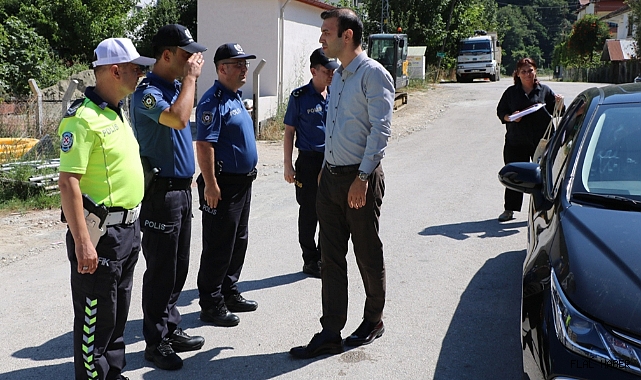 KAYMAKAM DÜZGÜN İLÇE EMNİYET MÜDÜRLÜĞÜNDE DENETİMDE BULUNDU