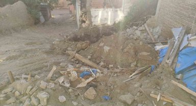 Polis ekiplerini harekete geçiren bahçede bomba izine rastlanmadı