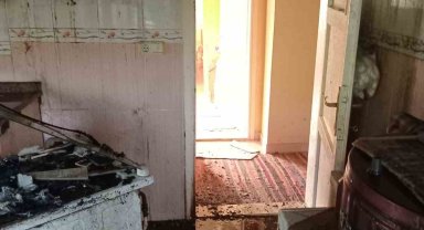 Prize takılı unutulan fırın, evi kullanılamaz hale getirdi