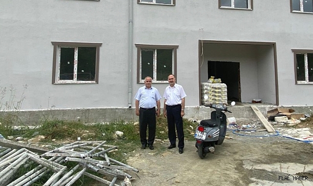 REKTÖR ERFELEK MYO İNŞAATINI İNCELEDİ