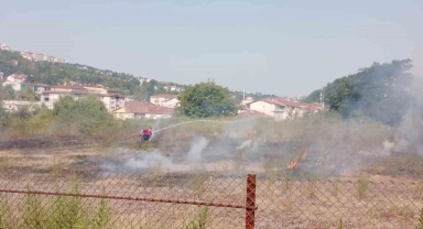 Sıcak hava yangına neden oldu