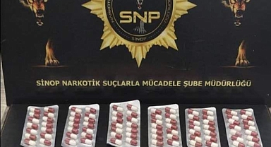 SİNOP’TA SENTETİK HAP ELE GEÇİRİLDİ