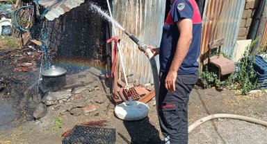 Sungurlu'da tandır yangını