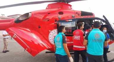 6 yaşındaki çocuk için ambulans helikopter ve uçak havalandı