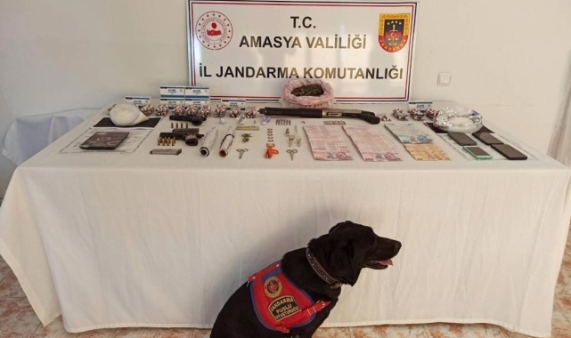 Amasya'da jandarmadan uyuşturucu operasyonu: 4 gözaltı