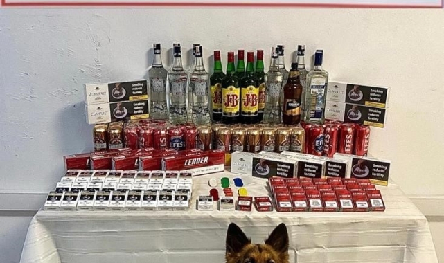 Ardahan'da kaçak sigara ve içki ele geçirildi