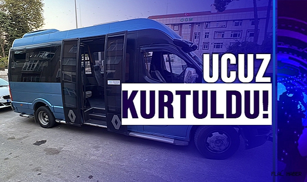 DOLMUŞTAN DÜŞTÜ YARALANDI!