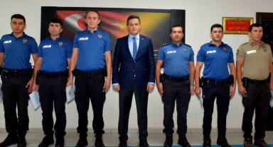 Eşini yaralayan zanlıyı yakalayan polis memurları ödüllendirildi