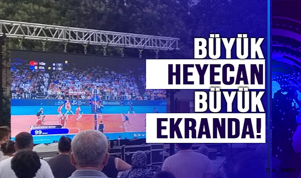 FİNAL İÇİN BELEDİYE'DEN DEV EKRAN!