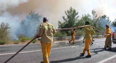İzmir'de orman yangınında ekip sayısı artırıldı