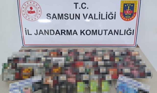 Jandarma 7 bin 860 adet makaron ele geçirdi