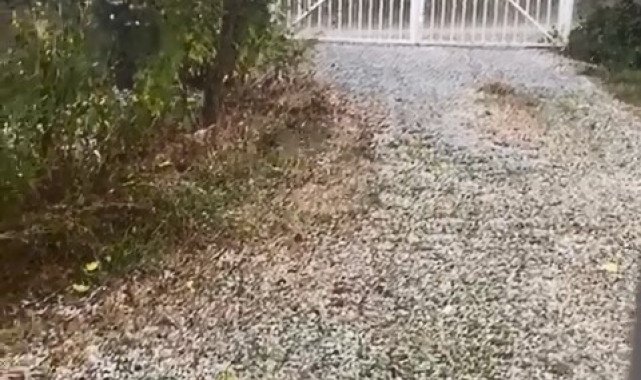 Kastamonu'da dolu yağışı etkili oldu