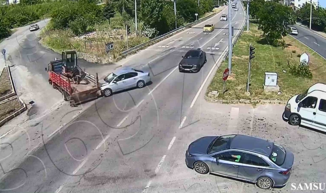 Kırmızıda geçti, kazaya neden oldu, ardına bakmadan kaçtı