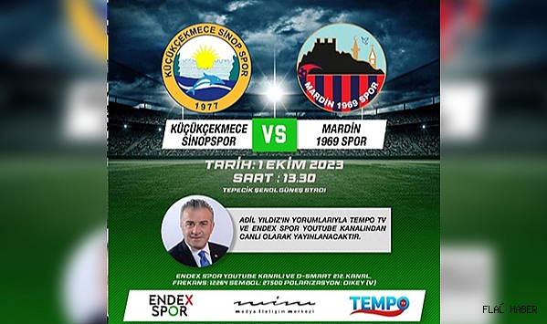 KÜÇÜKÇEKMECE SİNOPSPOR’UN MAÇLARI YOUTUBE ENDEX SPOR VE TEMPO TV EKRANLARINDA