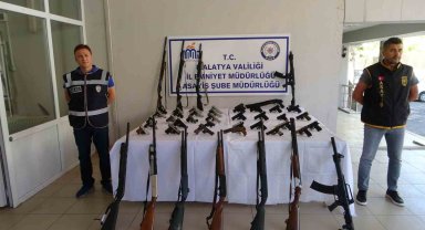Malatya'da yılın en büyük silah operasyonu: 9 tutuklama