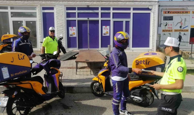 Polisten kask çalışması