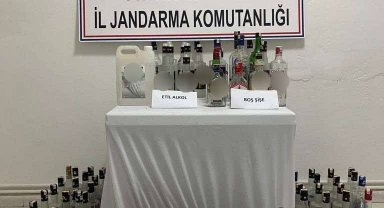 Sahte alkol imalathanesine baskın: 1 yakalama