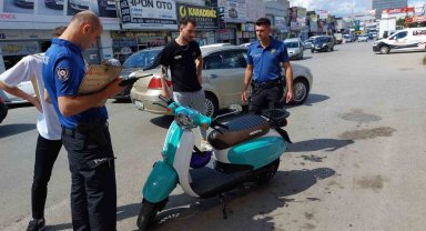 Samsun'da otomobil ile motosiklet çarpıştı: 1 yaralı