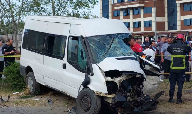 Samsun'da tır öğrenci servisi ile çarpıştı: 1 ölü, 6 yaralı
