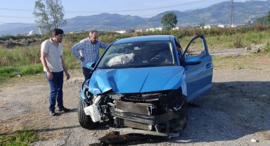 Samsun'da trafik kazası: 1 yaralı