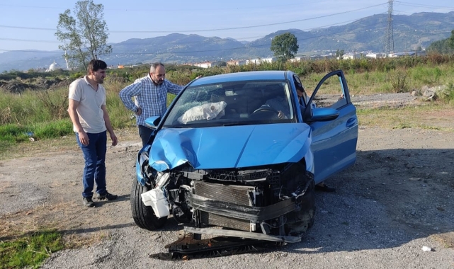 Samsun'da trafik kazası: 1 yaralı