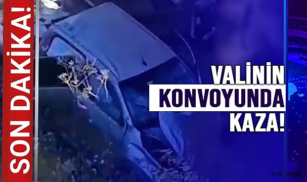 SİNOP VALİSİ'NİN KONVOYUNDA KAZA!