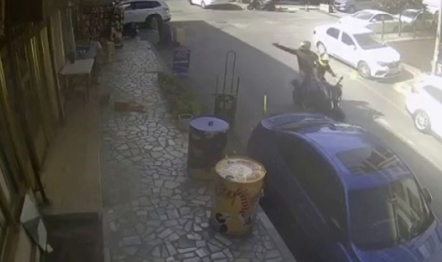 Şişli'de silahlı saldırı kamerada: Dükkanın önünde oturan adama ateş açtılar