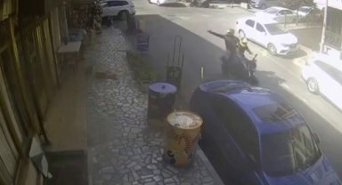 Şişli'de silahlı saldırı kamerada: Dükkanın önünde oturan adama ateş açtılar